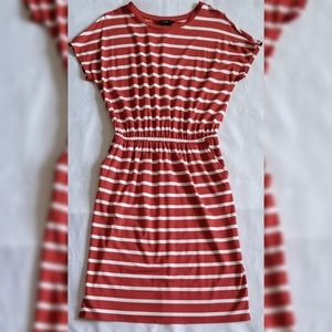 NWOT-Banana Republic Short Sleeve Striped Dress